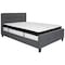 Flash Furniture Full Platform Bed Set, Gray HG-BMF-30-GG - alternate 5